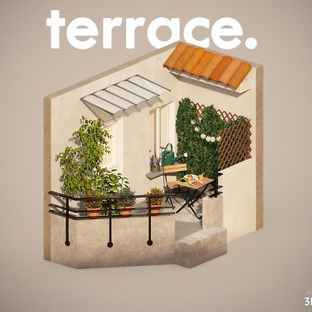 Studio Terrasse Privee 5 Min To Eiffel Tower Paris Luaran gambar